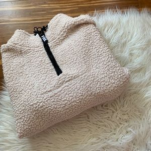 PINK Sherpa Quarter-Zip